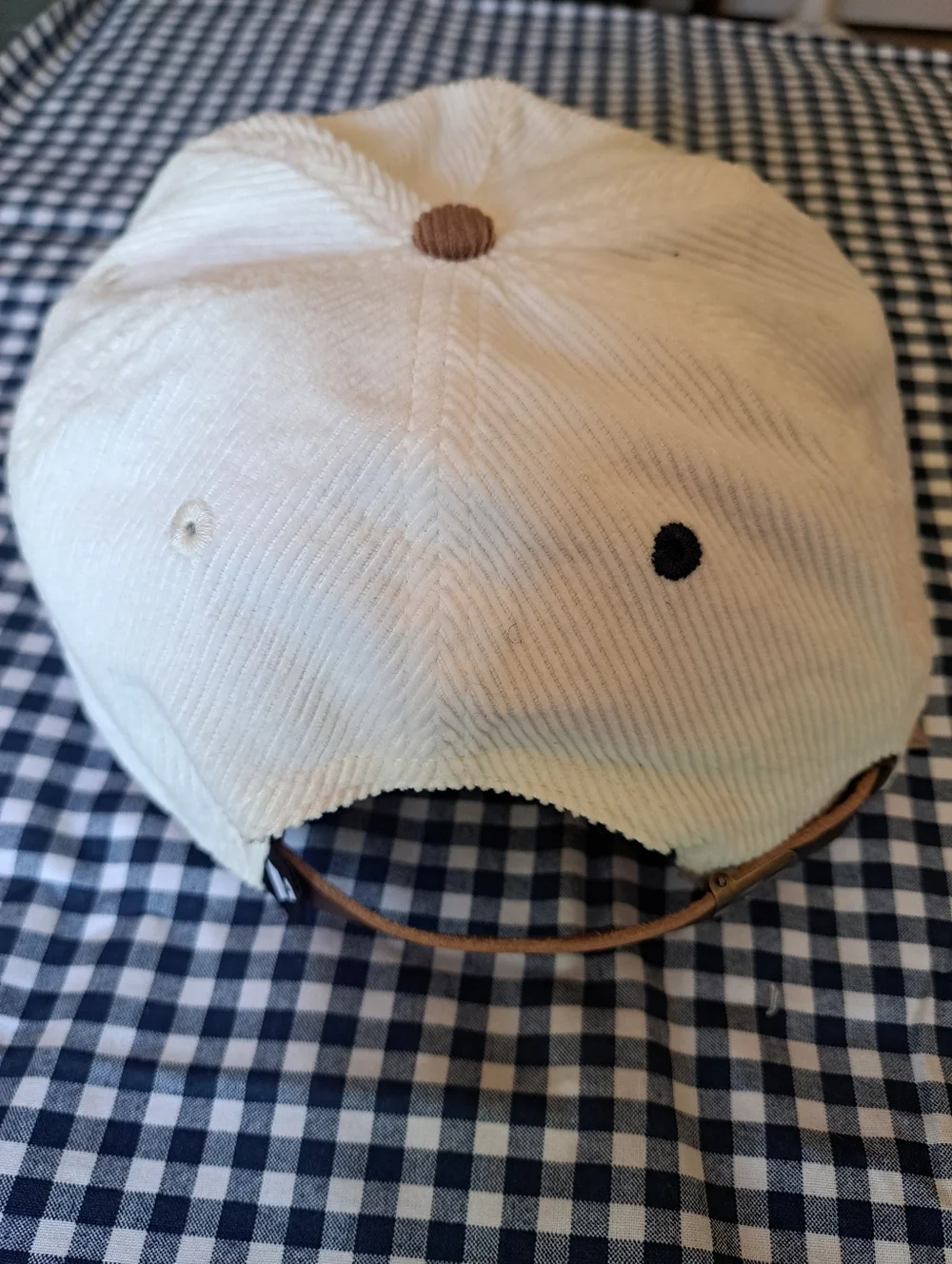 Golf Club Velocity Embroidered Cream Corduroy Cap